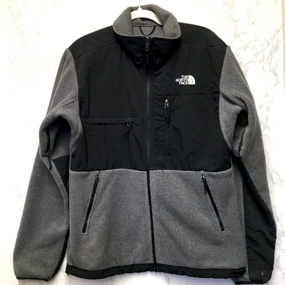 The North Face Jacket Gray Black Performance Active Fleece Cozy Warm